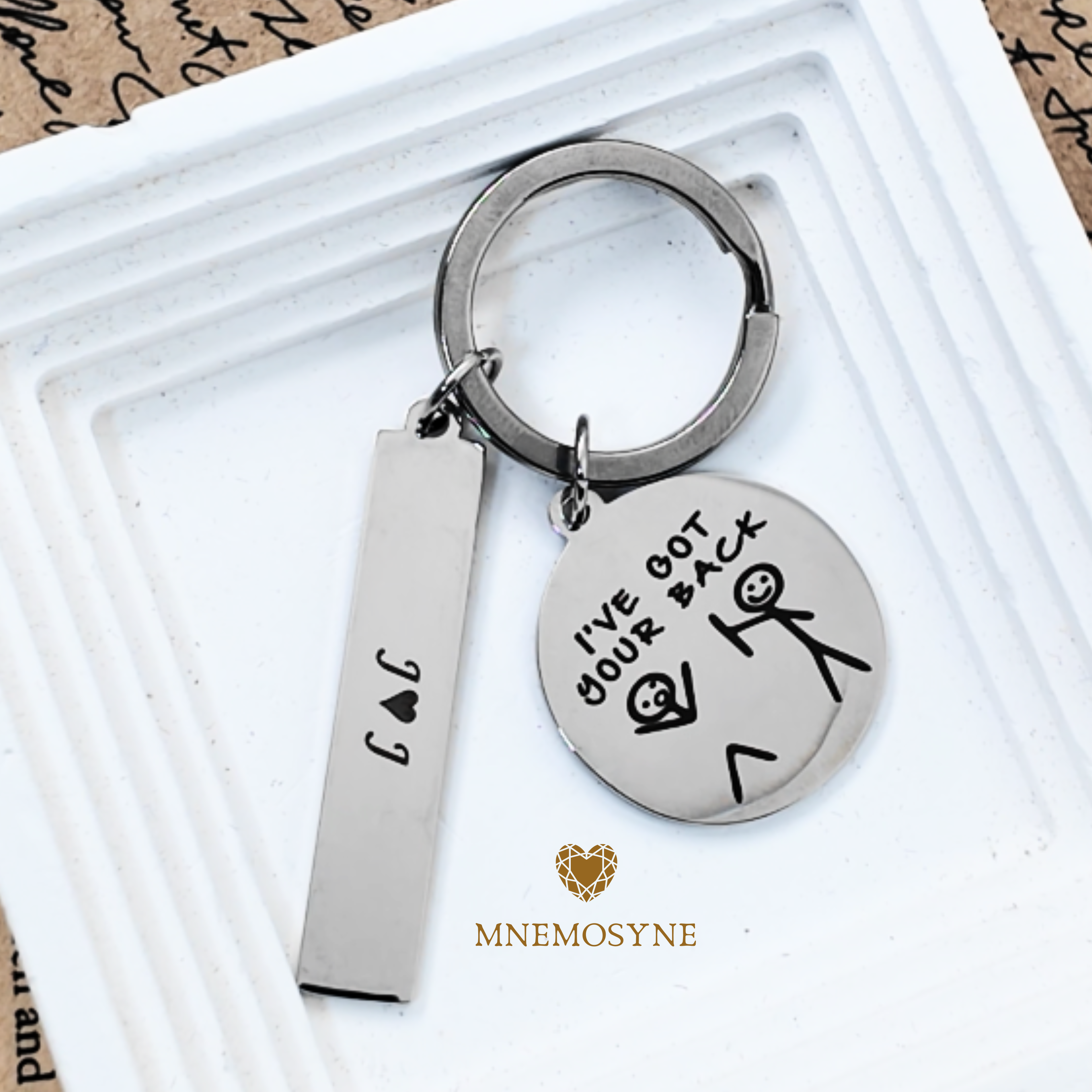 Engraved Photo Keychain