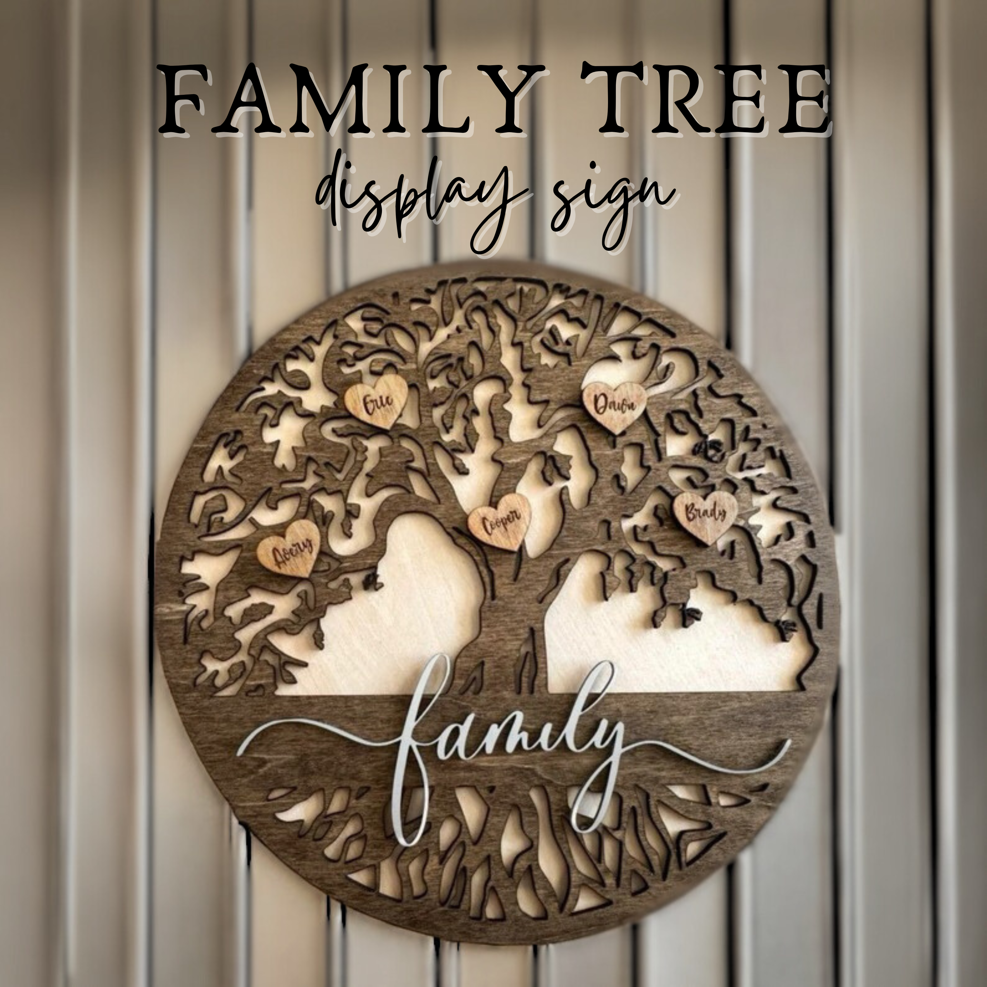 Family Tree Display Sign