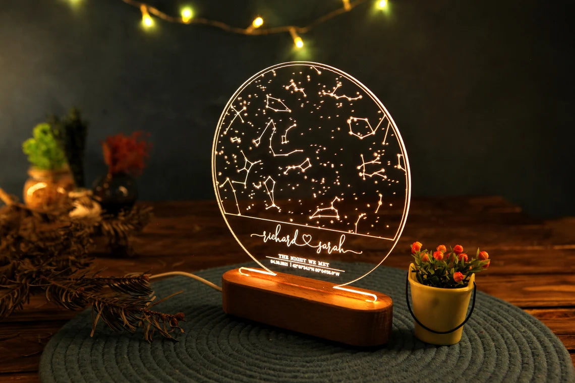 Constellation Map Personalized Night Lamp