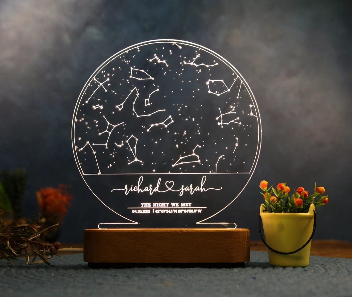 Constellation Map Personalized Night Lamp
