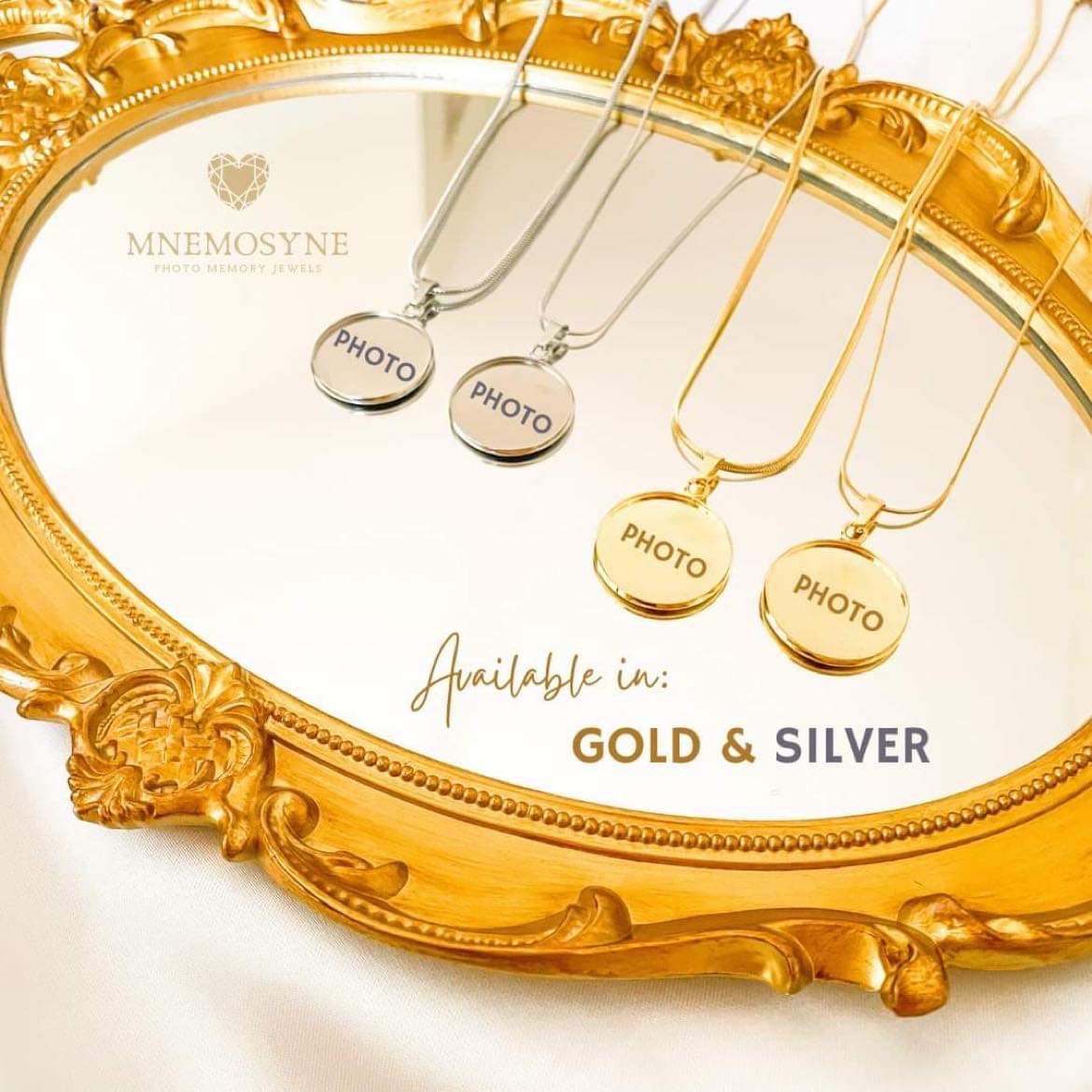 Engraved Photo Memory Necklace