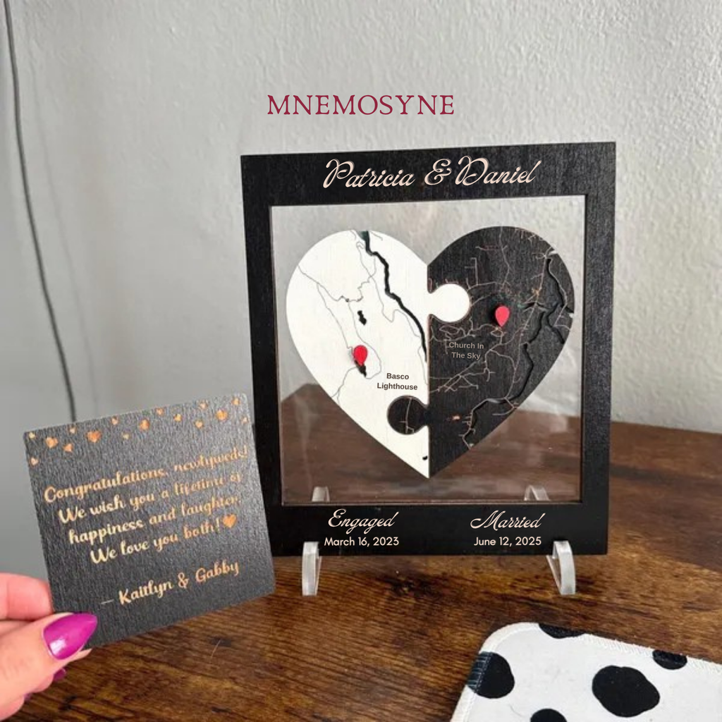 Wedding Heart Map for Couples