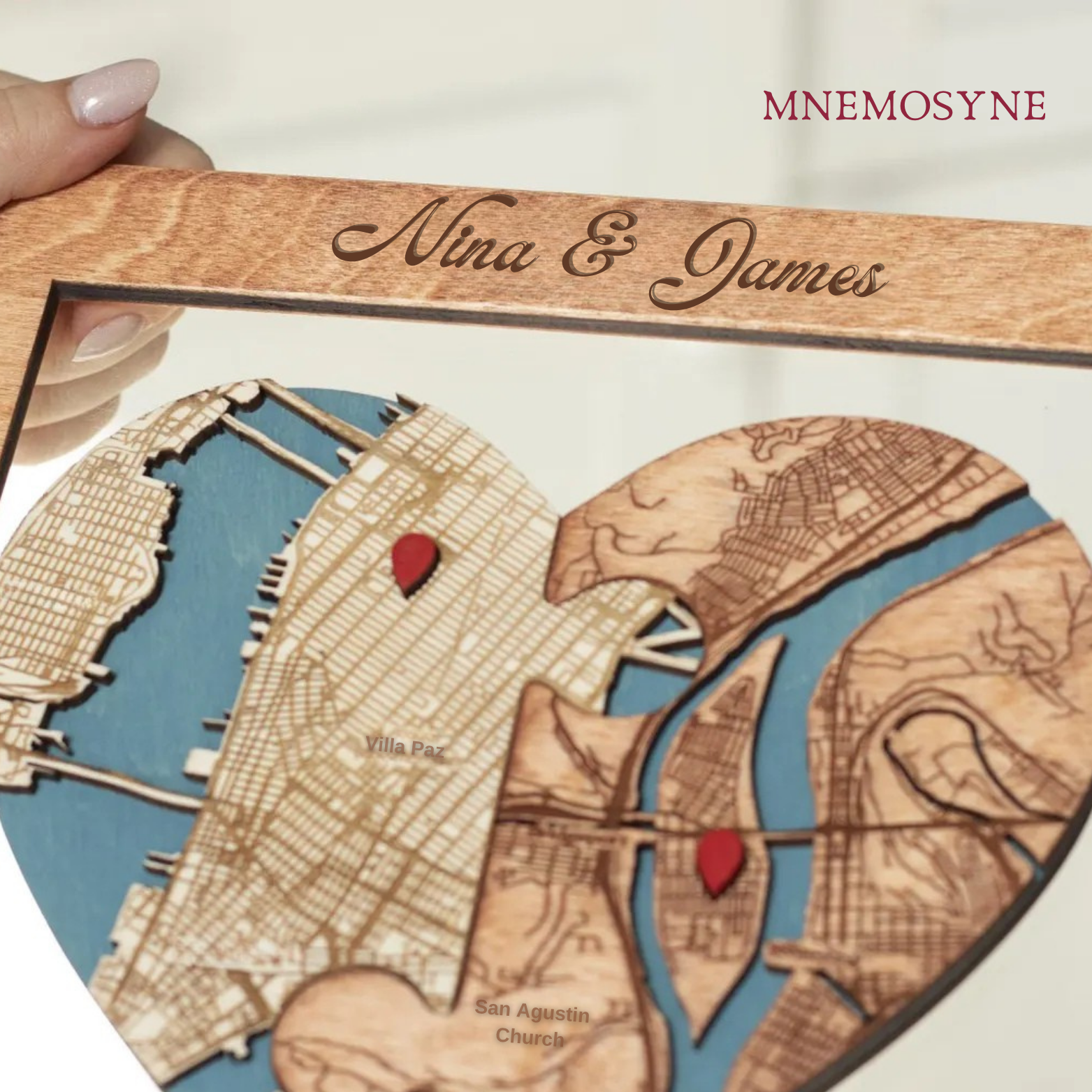 Wedding Heart Map for Couples