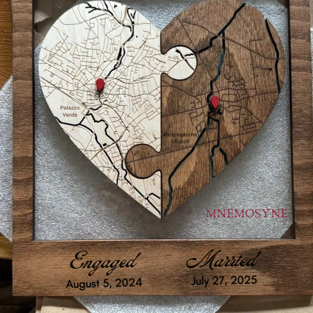 Wedding Heart Map for Couples