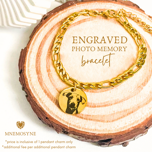 Engraved Photo Memory Bracelet
