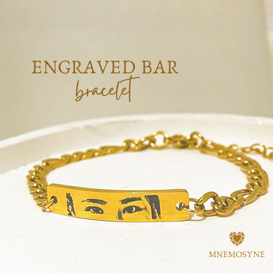 Engraved Bar Bracelet